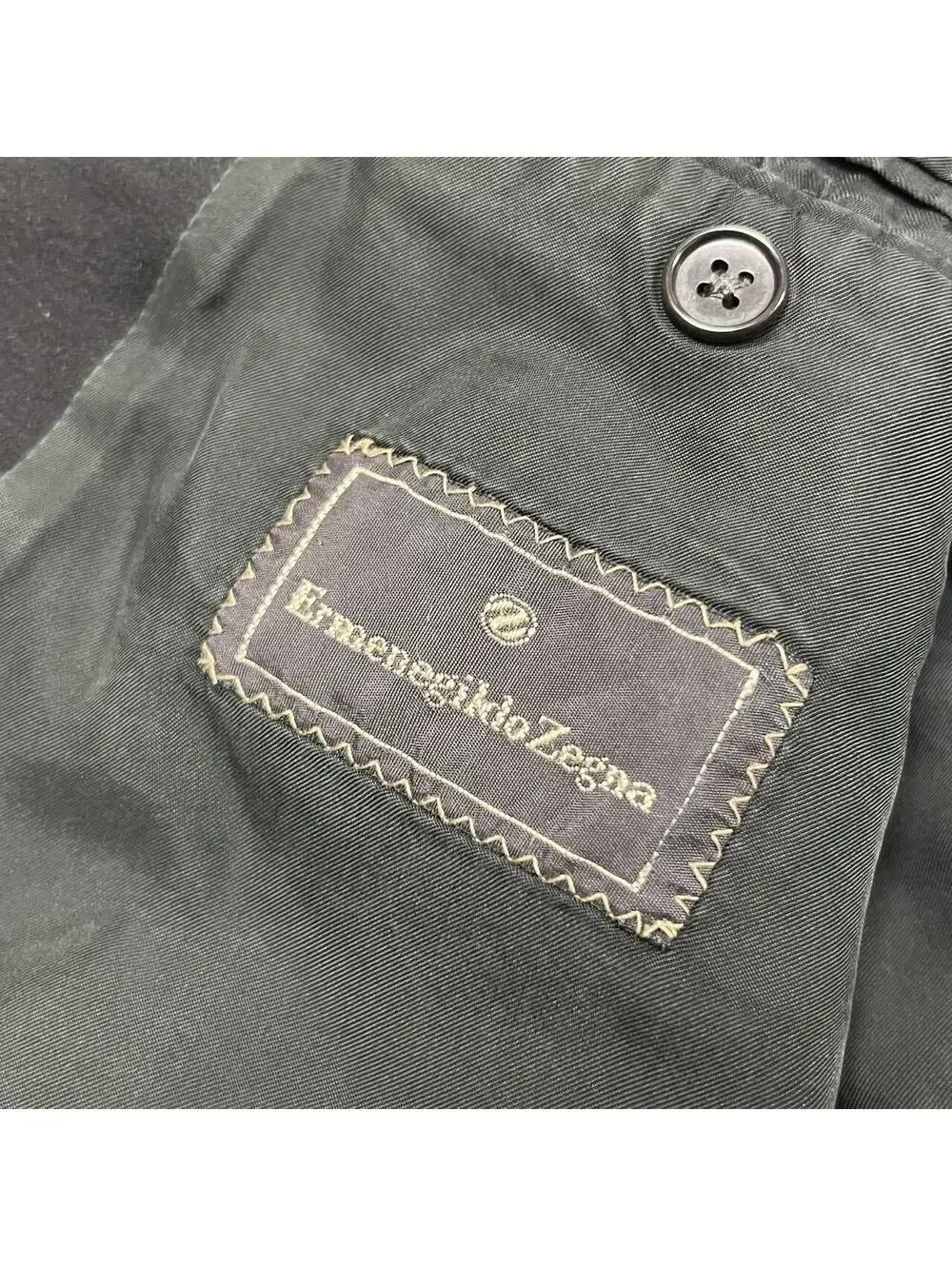 Ermenegildo Zegna Wool Single Breasted Black Blazer Sport Coat